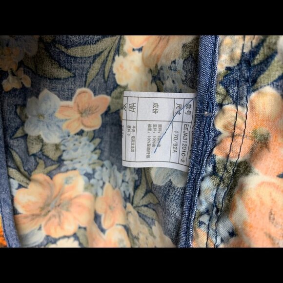 E•Land American Classic Floral Coat  Size Small - Picture 7 of 11